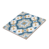 アズレモダンジョブルーイエローポルトガル タイル (側面)