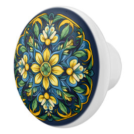 💙💛アズレヨスアンダルシアの太陽 セラミックノブ