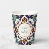 アズレ地中海のホ結婚ーのプリント 紙コップ (裏面)