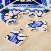 アズレ素朴ホスペインのパタ瓦ネイビー白 ジグソーパズル (側面)