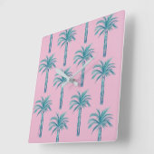 アズールパームズ時計 スクエア壁時計 (傾斜)