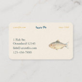 アズールフィンクラシックフィッシュレストラン 名刺 (裏面)