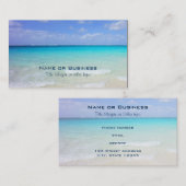 アズールブルーカリブのトロピカルビーチ 名刺 (正面/裏面)