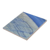 アズールマカバ大理石パターン5 タイル (側面)