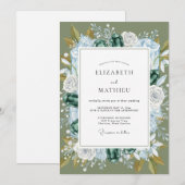 アズールリーフリースウェルディング 招待状 (正面/裏面)