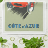 アズールヴィンテージ旅行のポスターを手に入れる キッチンタオル (折り畳み)