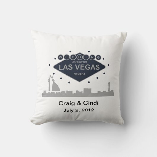 アズ・イン・ファ結婚ブルス・ラスベガス・ピロー クッション (正面)