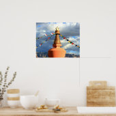 アズ・セドナの仏塔 ポスター (キッチン)