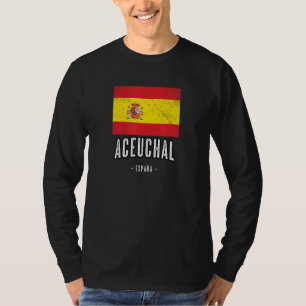 アセウシャルスペインEs国旗シティー・バンデラ・ロパ Tシャツ