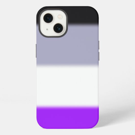 アセクシャル+プライド+フラグ iPhoneケース (裏面)