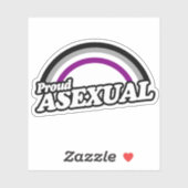 アセクシュアルで誇り高く シール (シート)