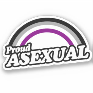 アセクシュアルで誇り高く シール