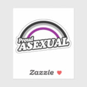 アセクシュアルで誇り高く シール (シート)