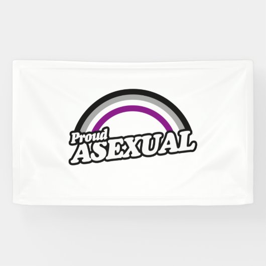 アセクシュアルで誇り高く 横断幕 (横)