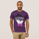 アセクシュアル プライド 抵抗 Tシャツ (正面フル)