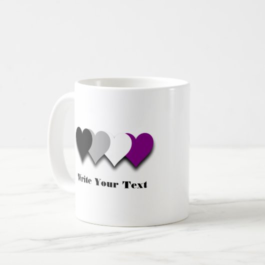 アセグジュアリティプライドハートマグ コーヒーマグカップ (正面左)