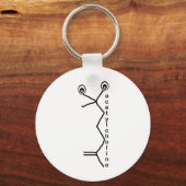 アセチルコリン神経伝達物質 キーホルダー (正面)