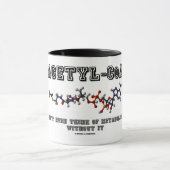 アセチルCoAは新陳代謝の外に考えません コーヒーマグカップ (中央)