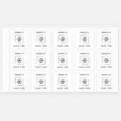 アセットIDロゴ |会社の事業表示のプロパティ ラベル (シート)