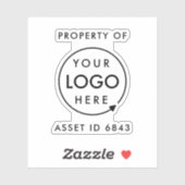 アセットIDロゴ |会社の財産 シール (シート)