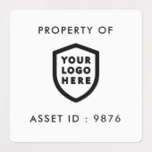 アセットIDロゴ |会社の財産 ラベル (デザイン2)