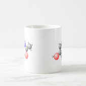 アセトアミノフェンの分子 コーヒーマグカップ (中央)