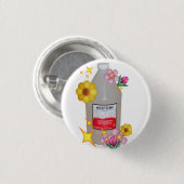 アセトン 缶バッジ (正面&裏面)