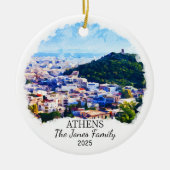 アセパーソナライズされたンオーナメント、ギリギスギフト セラミックオーナメント (正面)