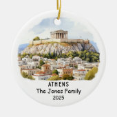 アセパーソナライズされたンオーナメント,ギリシャ セラミックオーナメント (正面)