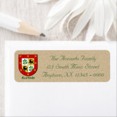 アセベドファミリーヘラルディックシールド ラベル (インサイチュ)