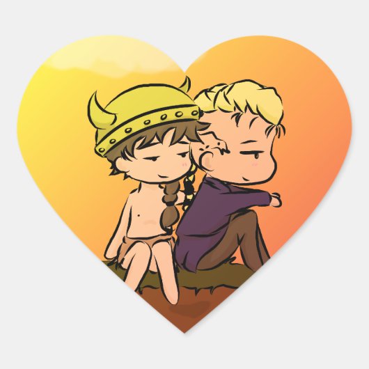 アセルナーステッカー ハートシール (正面)