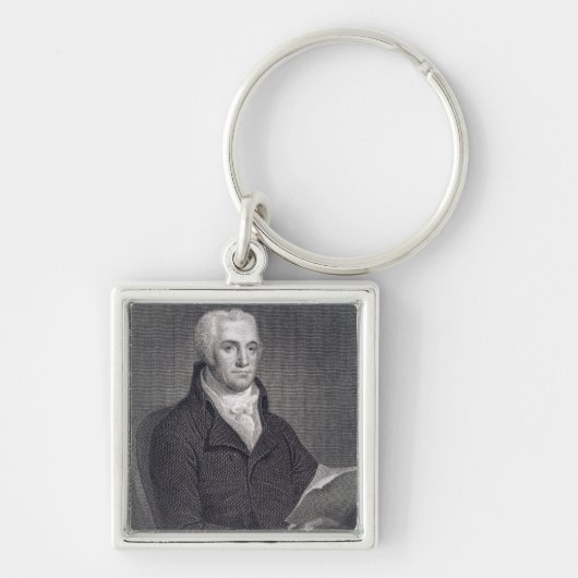 アセルブラウンDによって刻まれるJoel Barlow (1754-1812年) キーホルダー (正面)