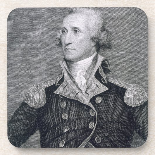 アセルブラウンDurandによって刻まれるジョージ・ワシントン コースター (正面)