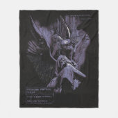 アセンションが拒否されました – テクノ-ゴシックストリートウェアデザイン フリースブランケット (正面)