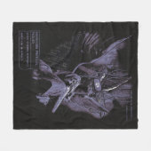 アセンションが拒否されました – テクノ-ゴシックストリートウェアデザイン フリースブランケット (正面(横))