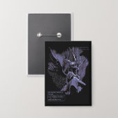 アセンションが拒否されました – テクノ-ゴシックストリートウェアデザイン 缶バッジ (正面/裏面)