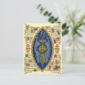 アセンションの日のための照明原稿 ポストカード (スタンド正面)