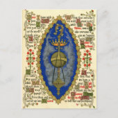 アセンションの日のための照明原稿 ポストカード (正面)