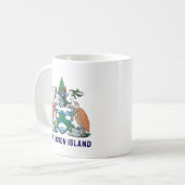 アセンション島の紋章 コーヒーマグカップ (正面左)