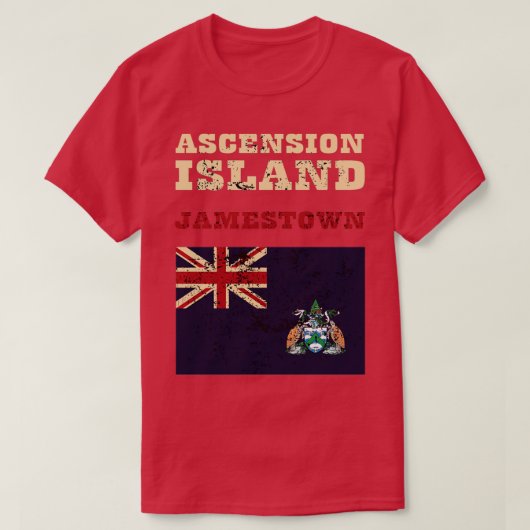 アセンション島国旗 Tシャツ (デザイン正面)