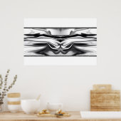 アセンション – クロムエンジェル抽象芸術 ポスター (キッチン)