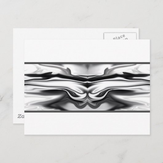 アセンション – クロムエンジェル抽象芸術 ポストカード (正面/裏面)