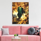 アセンション， 1879 by Gustave Doore キャンバスプリント (インサイチュ (リビング))