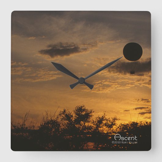 アセント スクエア壁時計 (正面)