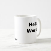 アセンブラーマグHelloWorld! コーヒーマグカップ (正面右)