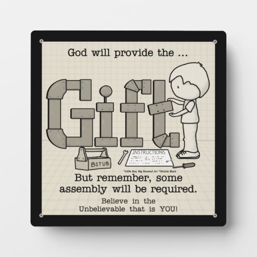 アセンブリが必要 フォトプラーク (正面)