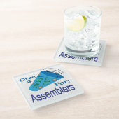 アセンブリのために大声で叫ぶ ガラスコースター (アングル)