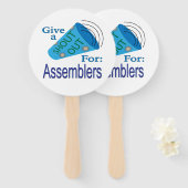 アセンブリのために大声で叫ぶ ハンドファン (正面&裏面)