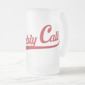 アセンブリ呼出し文字のロゴの曇らされたガラスのマグ フロストグラスビールジョッキ (正面右)