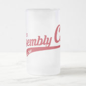 アセンブリ呼出し文字のロゴの曇らされたガラスのマグ フロストグラスビールジョッキ (中央)